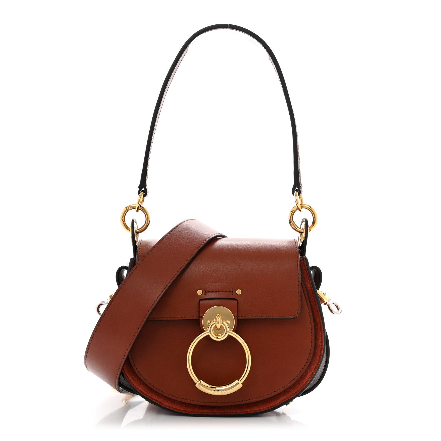 Chloe Calfskin Small Tess Bag Sepia Brown 1 of 15