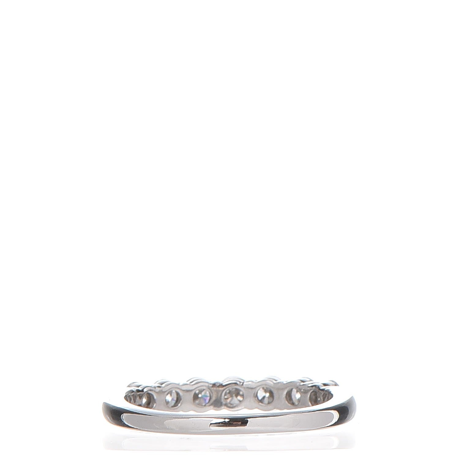Tiffany Platinum Diamond .57ctw 3mm Embrace Half Circle Band Ring 50 5.5 3 of 6