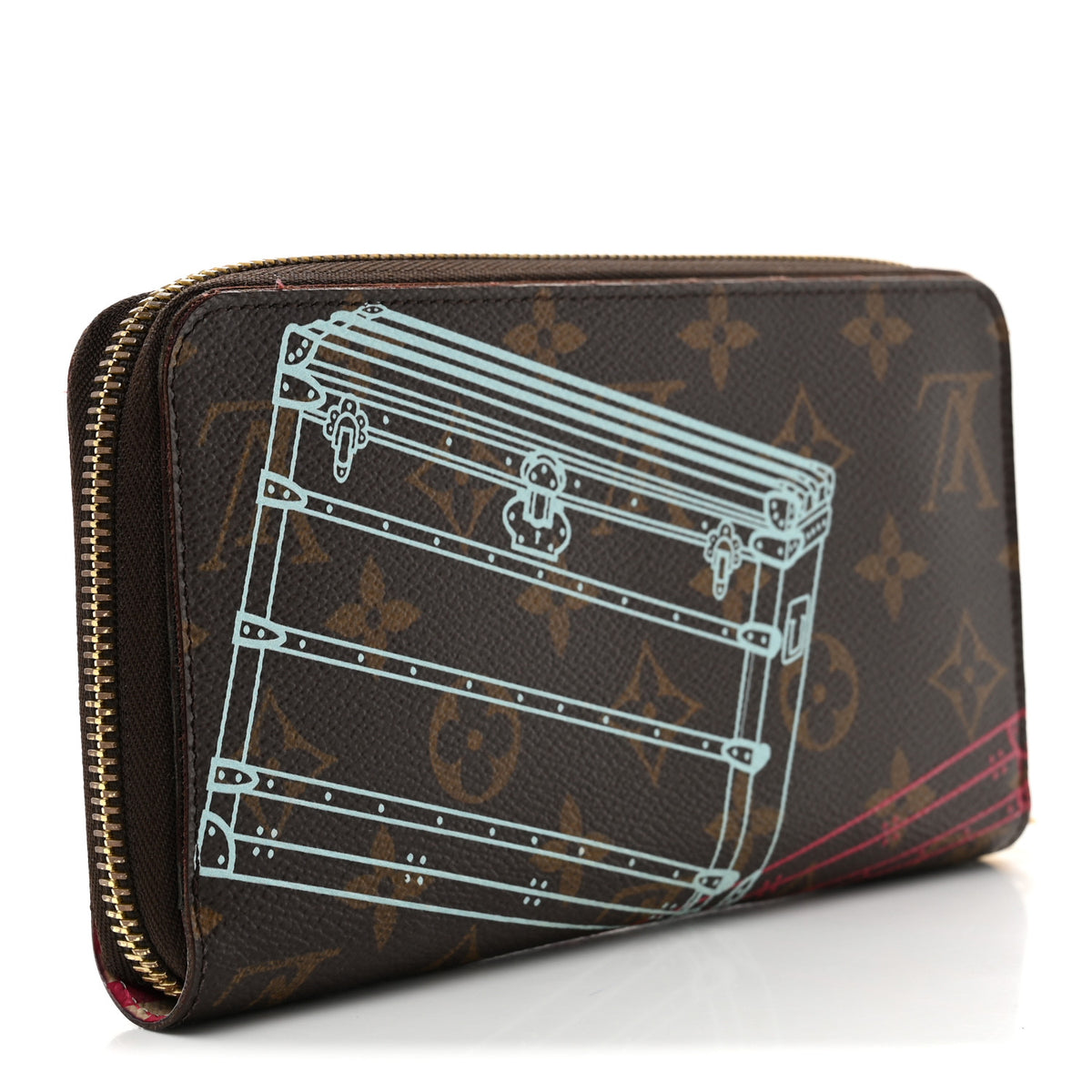 Monogram 2014 Christmas Animation Zippy Wallet