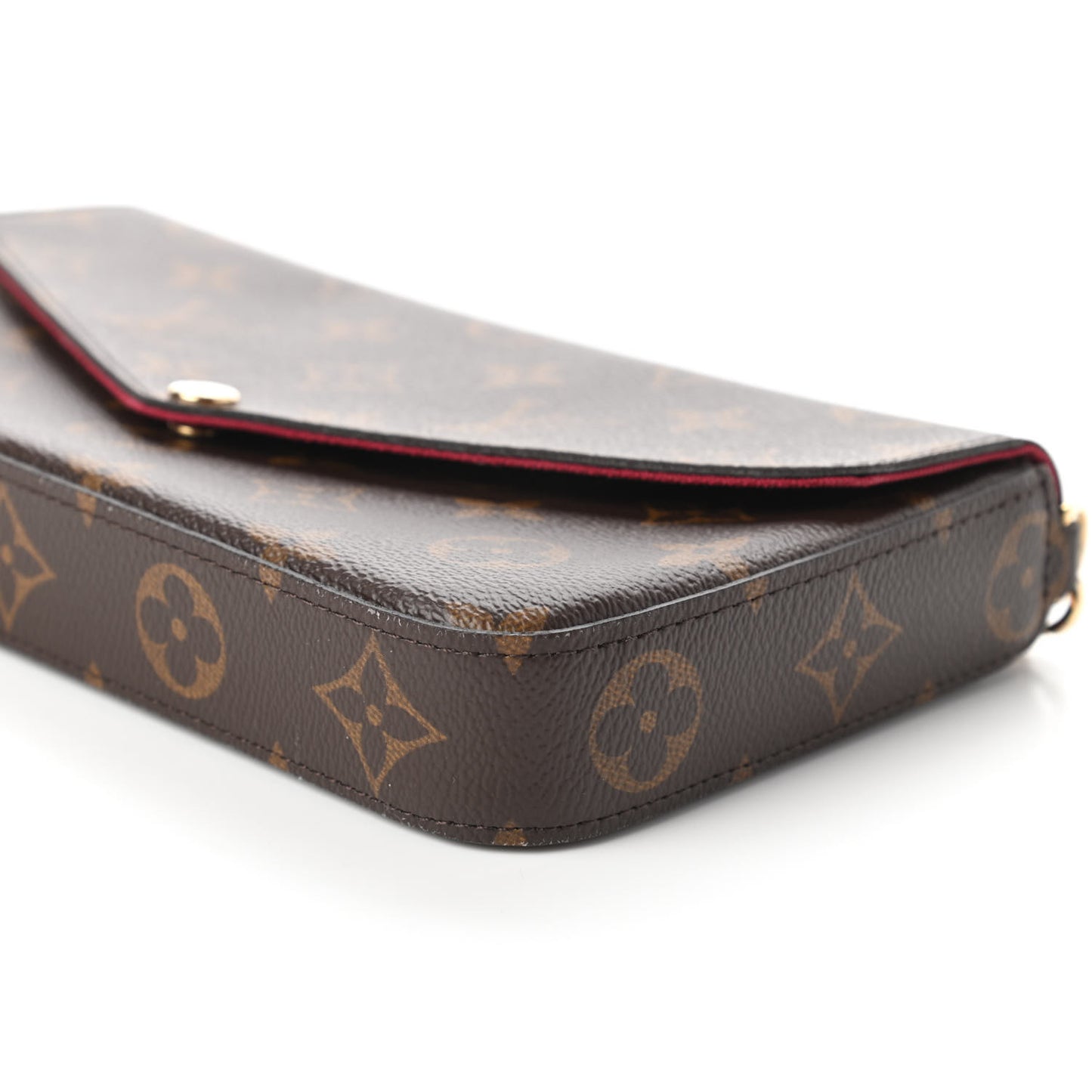 Monogram Pochette Felicie Chain Wallet Fuchsia