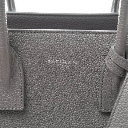 Saint Laurent Grained Calfskin Baby Sac De Jour Fog 6 of 12