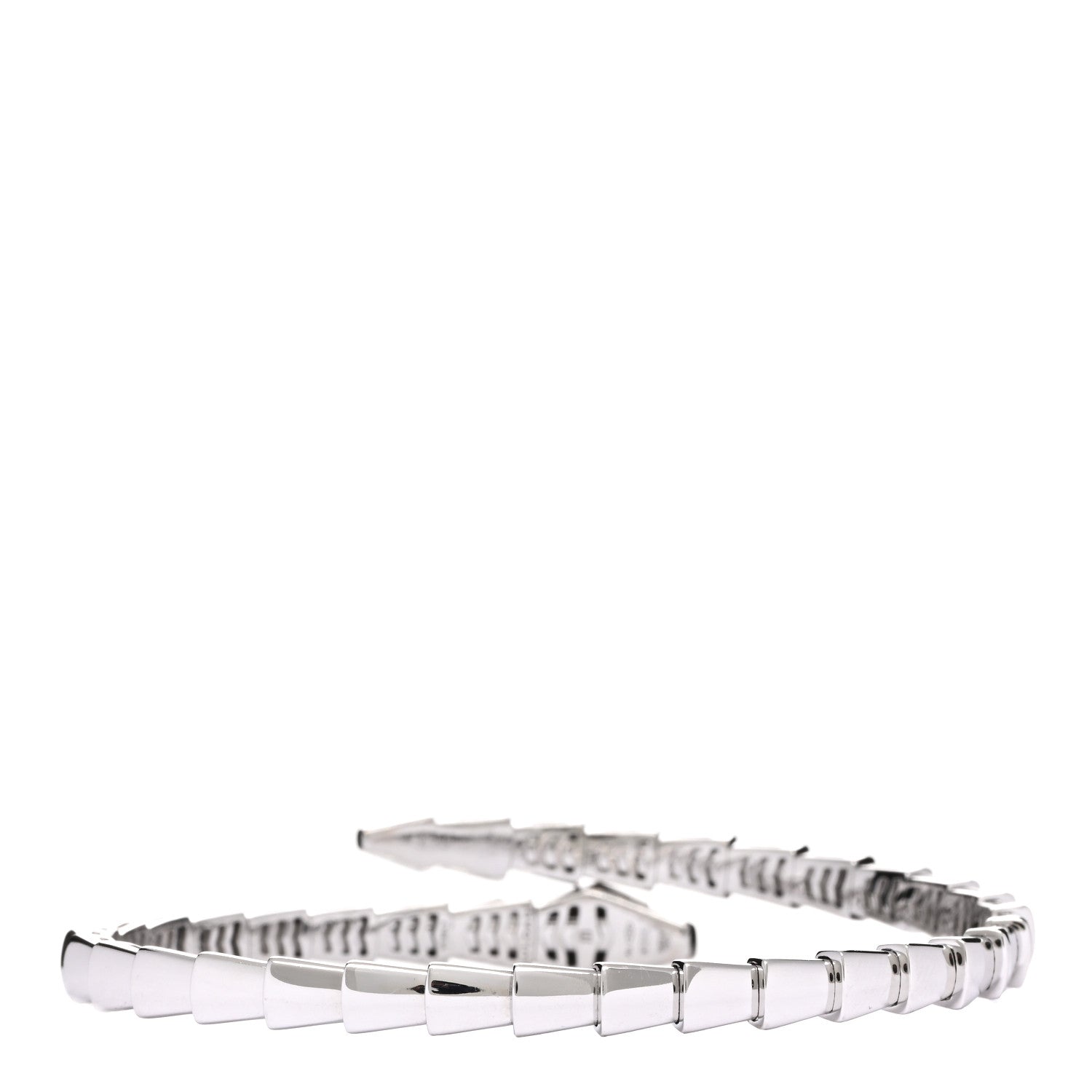 Bulgari 18K White Gold Serpenti Viper Bracelet M 2 of 4