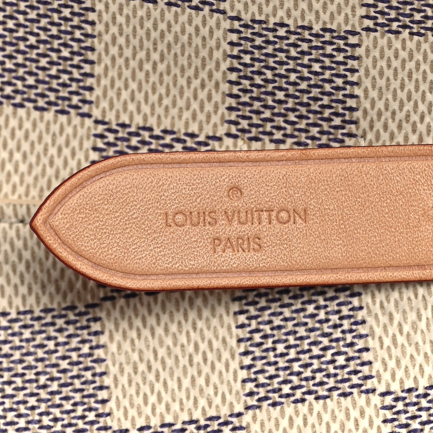 Louis Vuitton Damier Azur Braided Neonoe MM Peach Cream 6 of 7
