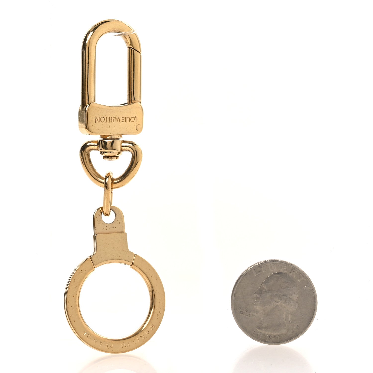 Louis Vuitton Pochette Extender Key Ring Gold 2 of 3