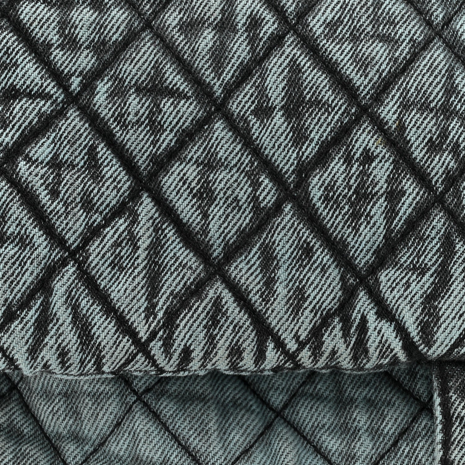 Chanel Denim Quilted Denimpression XXL Flap Blue Black 8 of 13