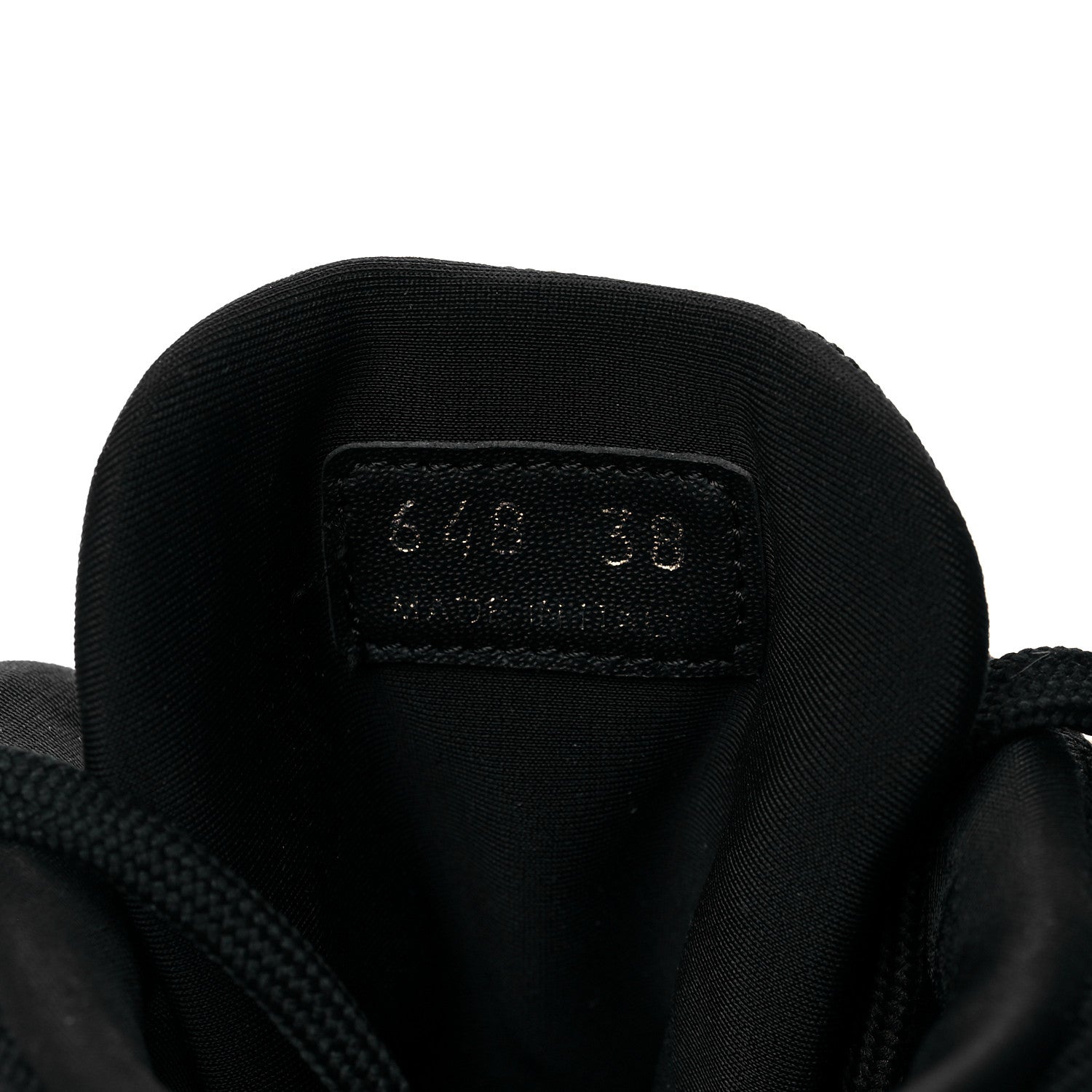 Prada Knit Fabric Cloudbust Thunder High Top Sneakers 38 Black 6 of 9