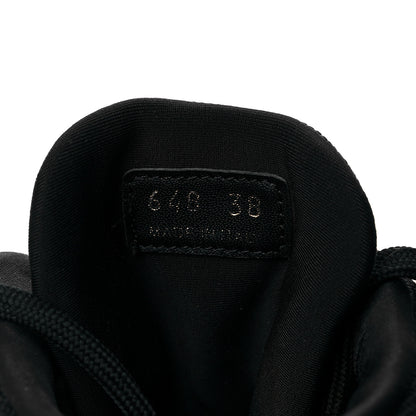 Prada Knit Fabric Cloudbust Thunder High Top Sneakers 38 Black 6 of 9