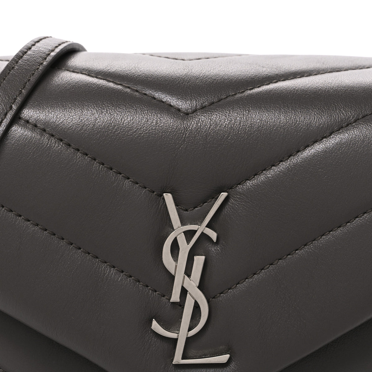 Calfskin Y Quilted Monogram Toy Loulou Crossbody Bag Earth