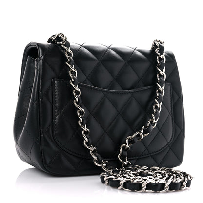 Chanel Lambskin Quilted Mini Square Flap Black 3 of 10