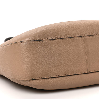 Prada Vitello Phenix Zippered Messenger Hobo Cammeo 7 of 11