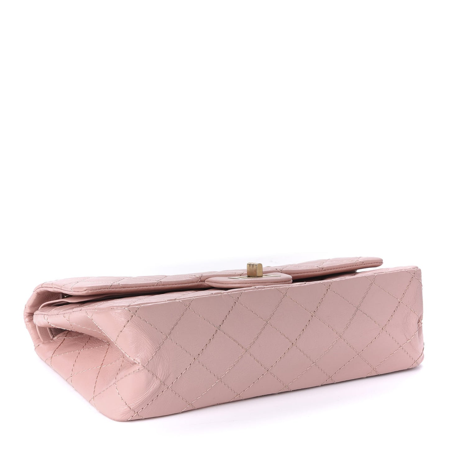 Aged Calfskin Quilted 2.55 Reissue 225 Flap Pink