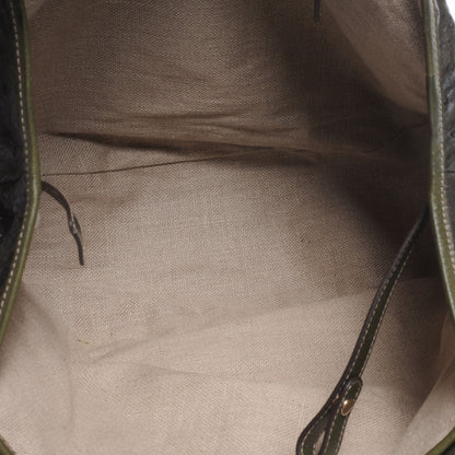 Gucci Ostrich Medium Pelham Tote Green 6 of 8