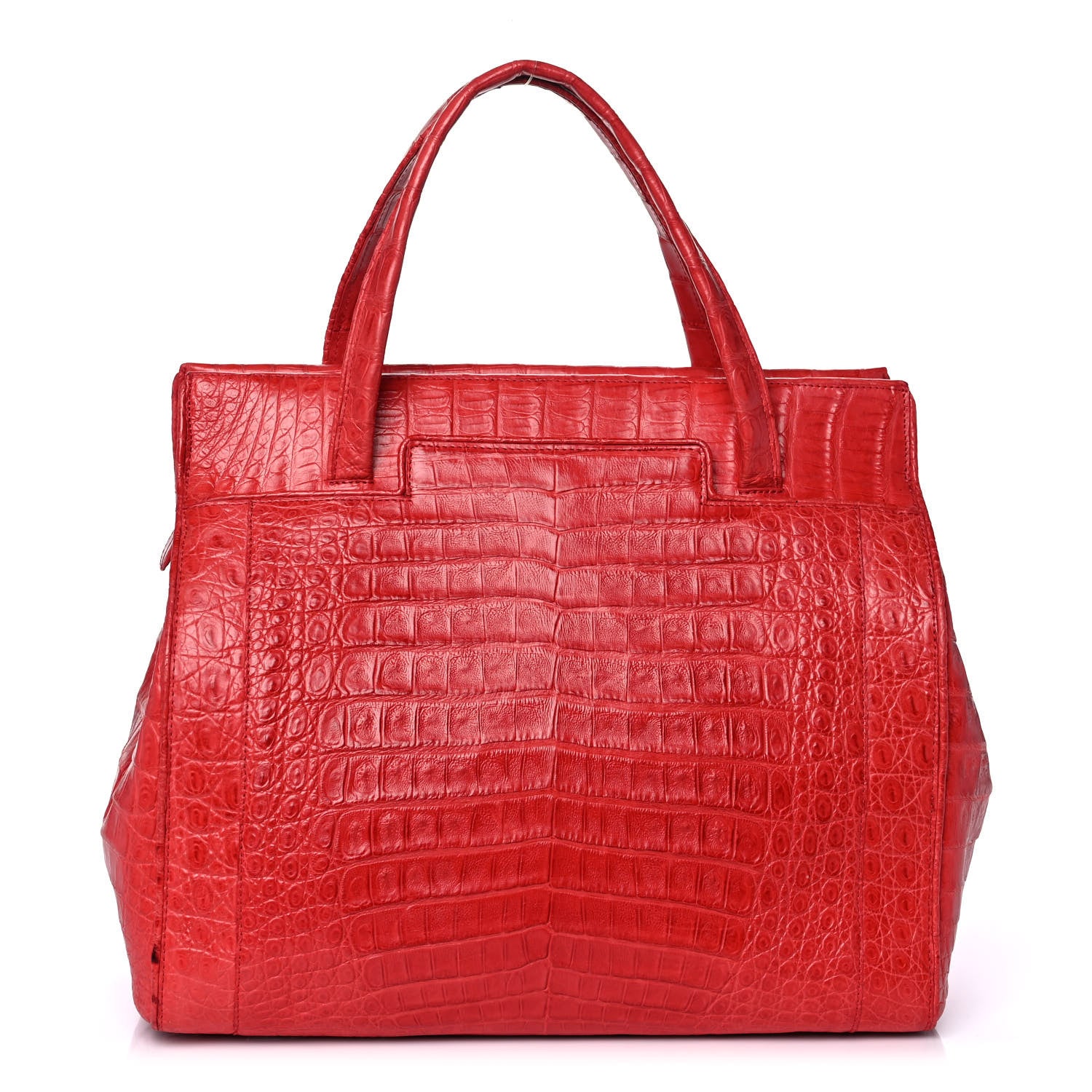 Nancy Gonzalez Crocodile Tote Red 1 of 13