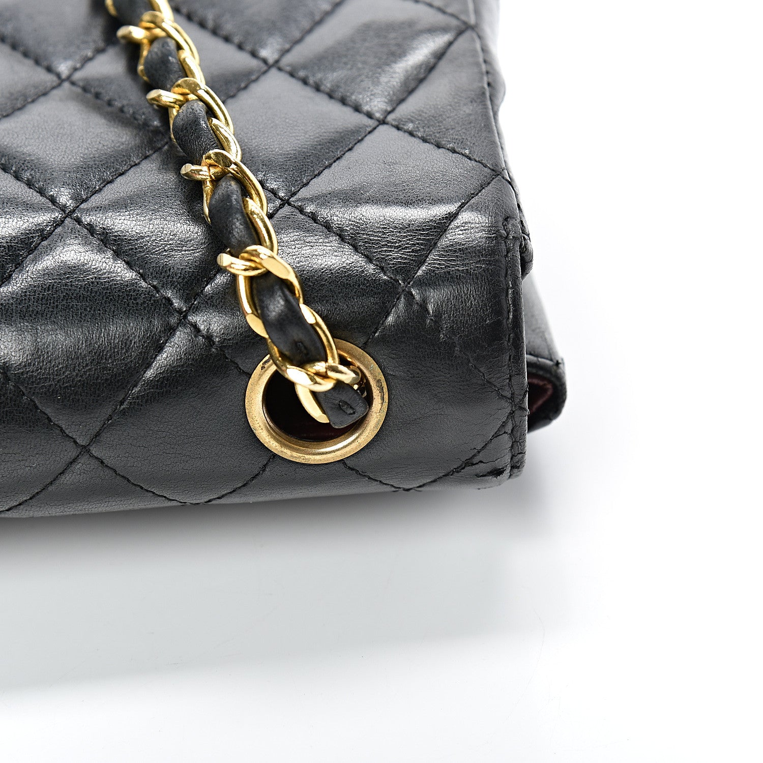 Chanel Lambskin Quilted Small Single Flap Black 16 of 22