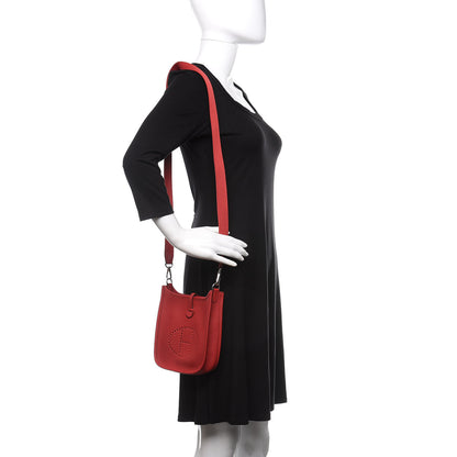 Hermes Taurillon Maurice Evelyne TPM Rouge Piment 2 of 11