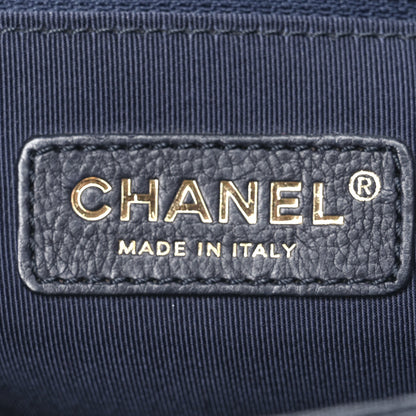 Chanel Caviar Quilted New Medium Boy Flap Navy 6 of 10