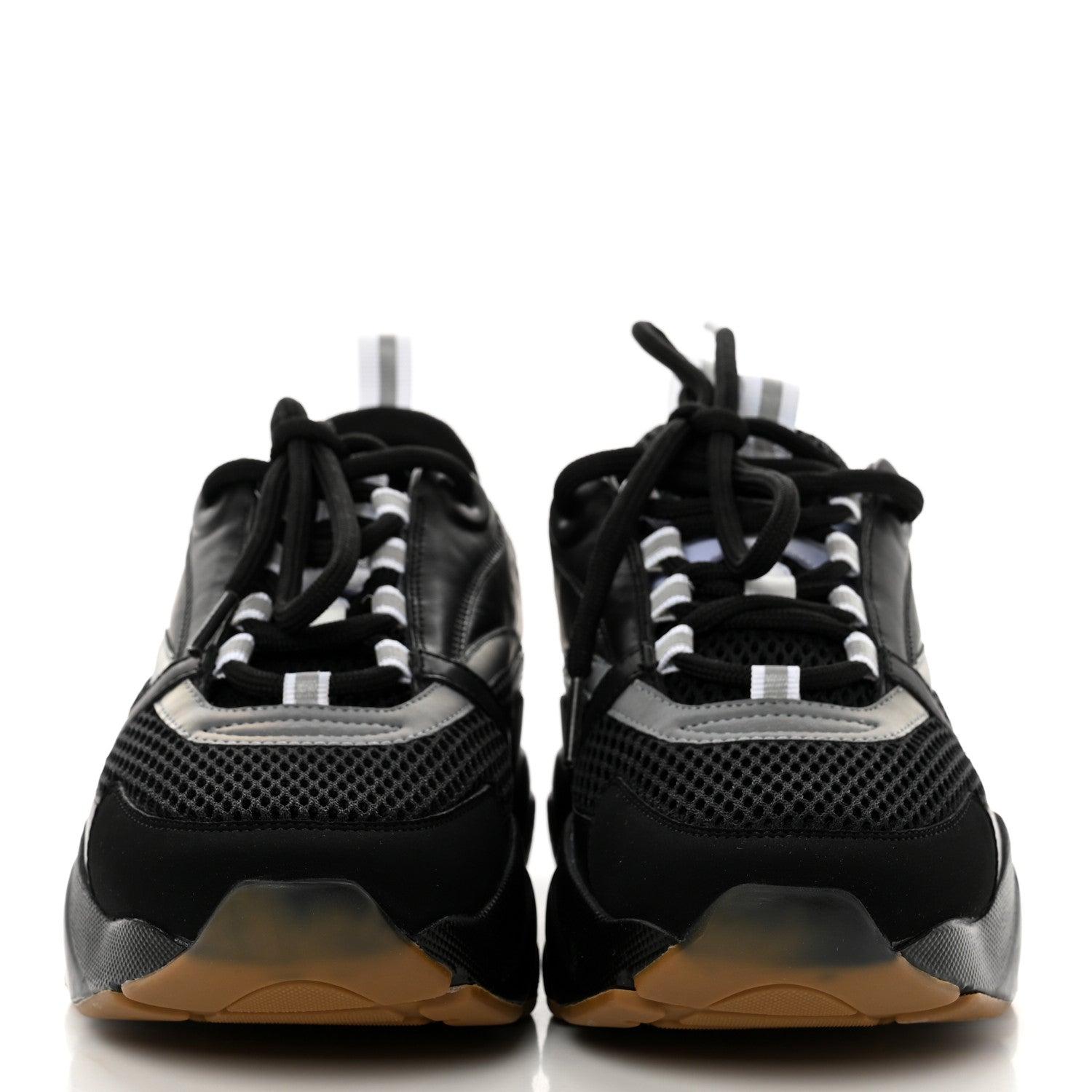 Christian Dior Technical Mesh Calfskin Mens B22 Sneakers 39 Black Red 2 of 8
