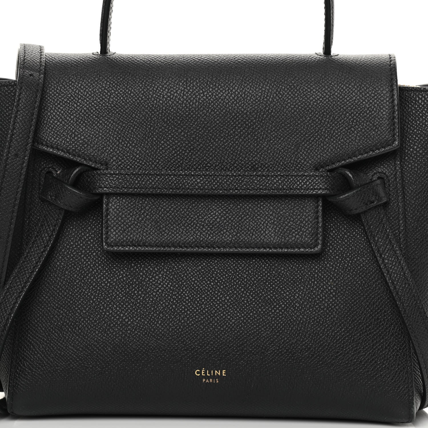 Celine Grained Calfskin Nano Belt Bag Black 8 of 16