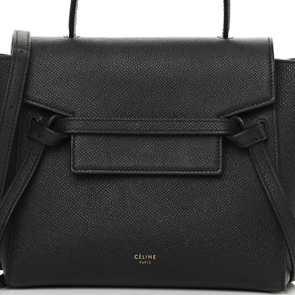 Celine Grained Calfskin Nano Belt Bag Black 8 of 16