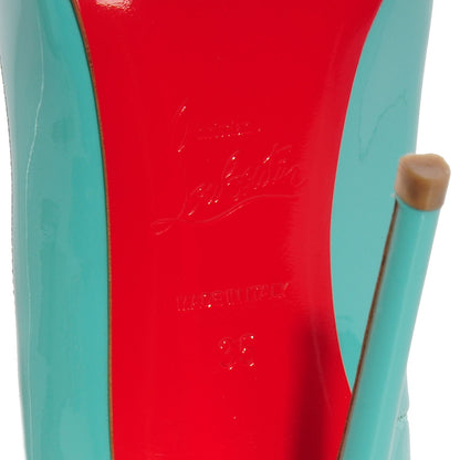 Christian Louboutin Patent So Kate 120 Pumps 35 Aquamarine 6 of 7