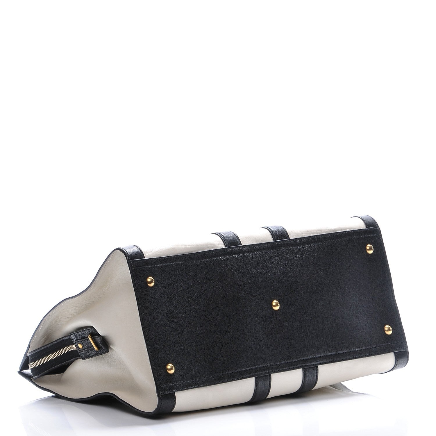 Saint Laurent Calfskin Large Cabas Chyc Black New Bone 4 of 9