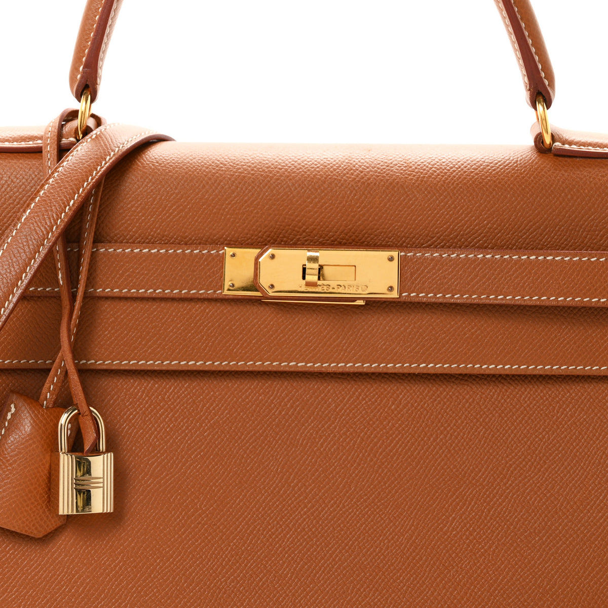 Hermes Courchevel Kelly Sellier 35 Gold 8 of 11