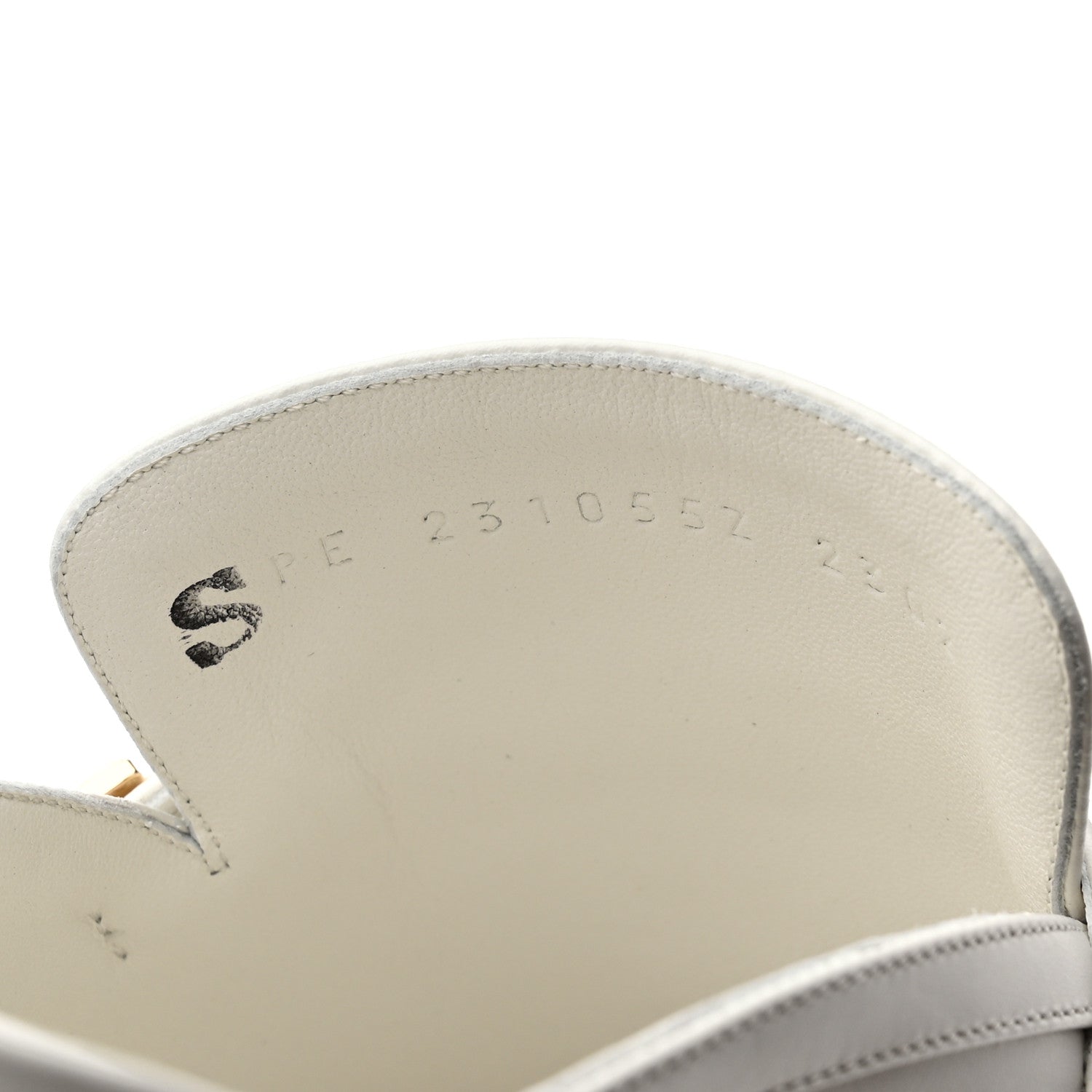 Hermes Calfskin Womens Groupie Mules 37 White 8 of 11