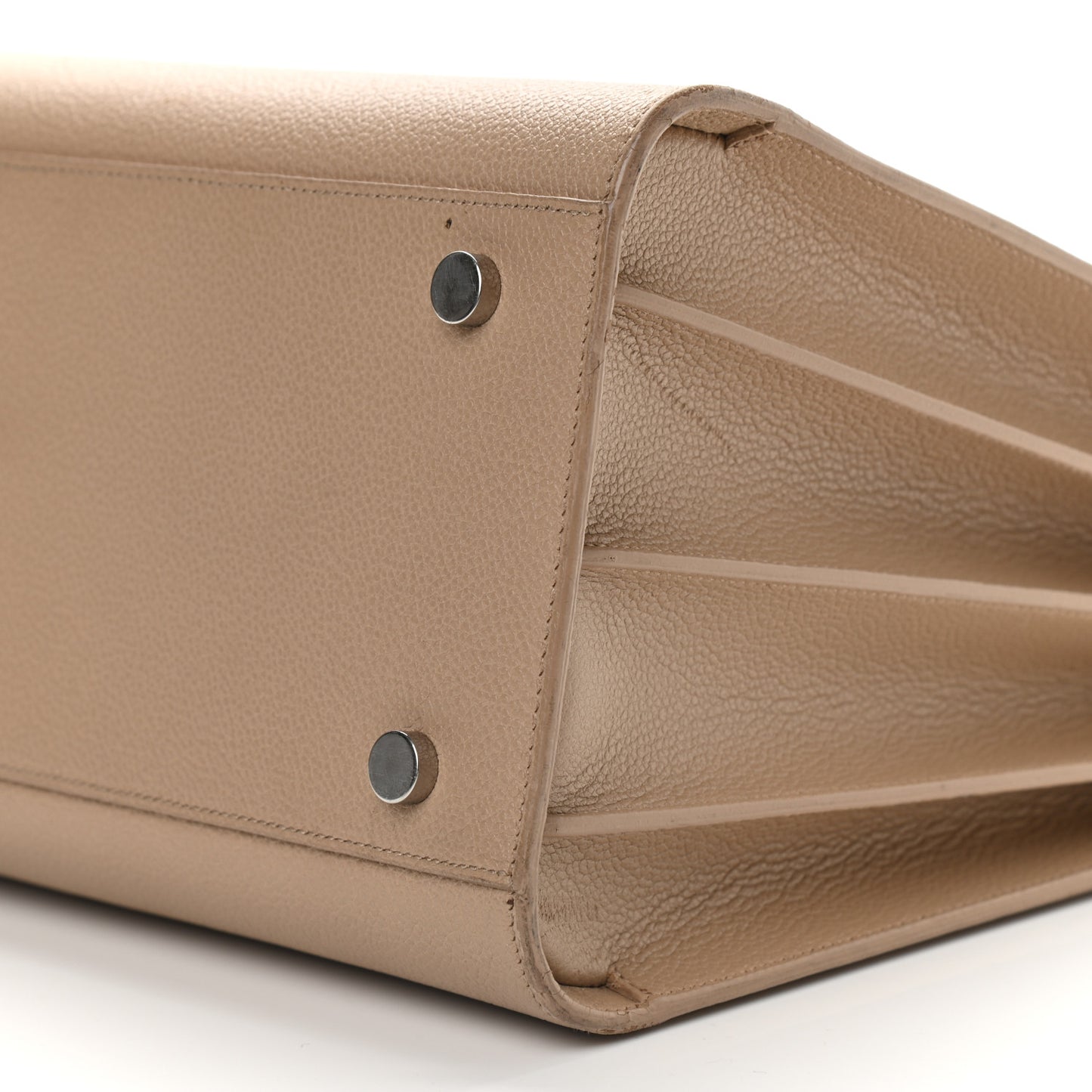 Grained Calfskin Small Sac De Jour Dark Beige