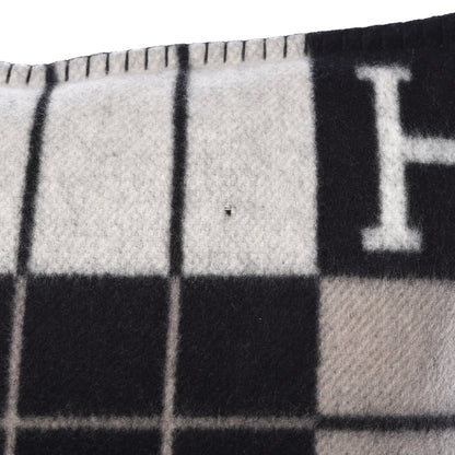 Hermes Wool Cashmere Avalon III Pillow PM Ecru Black 4 of 6