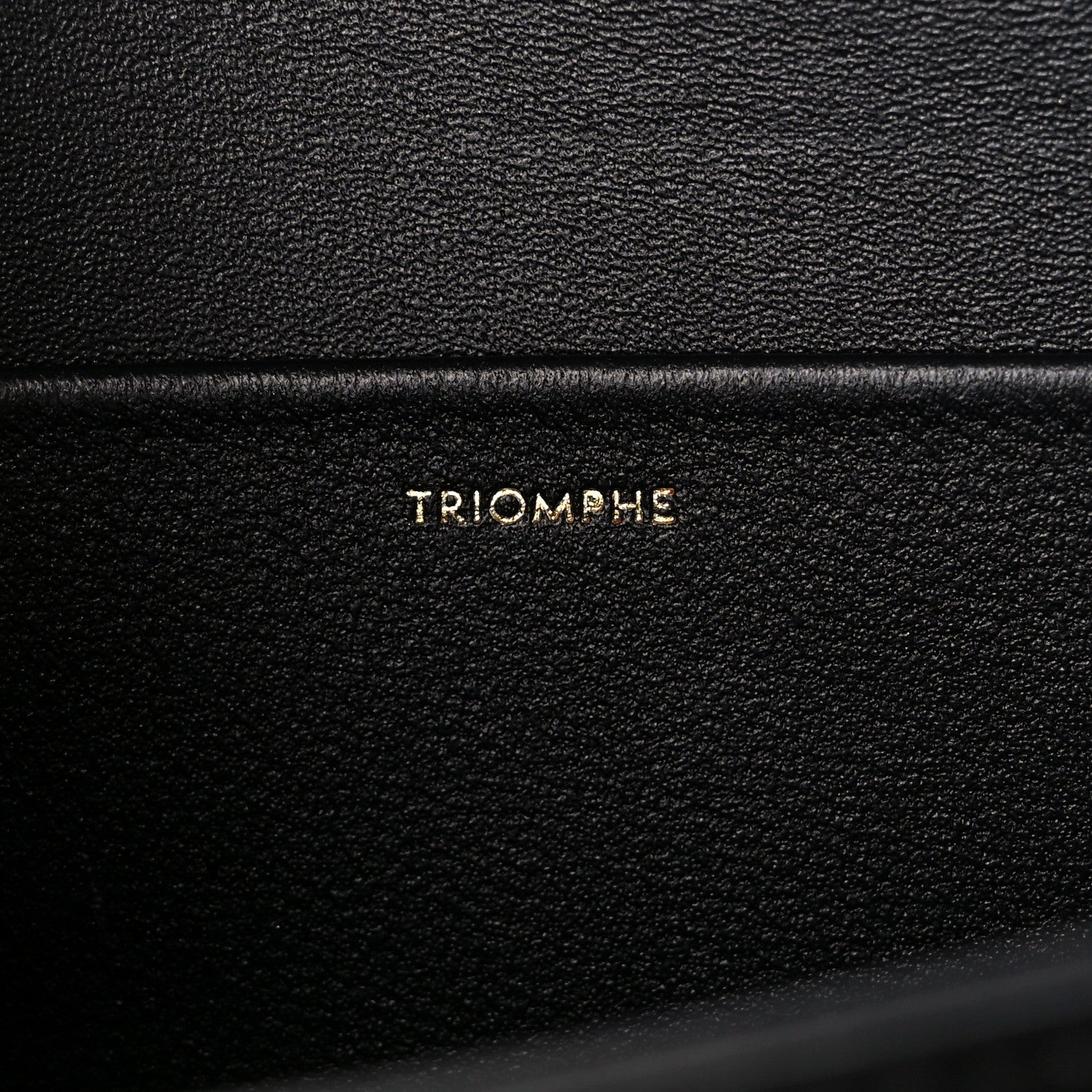 Celine Shiny Calfskin Medium Triomphe Black 6 of 10