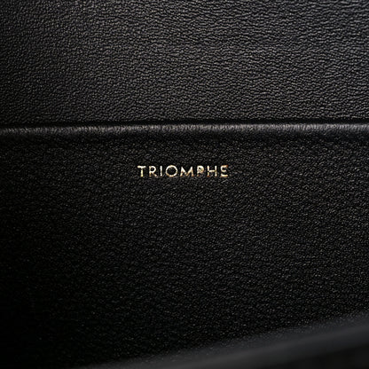 Celine Shiny Calfskin Medium Triomphe Black 6 of 10