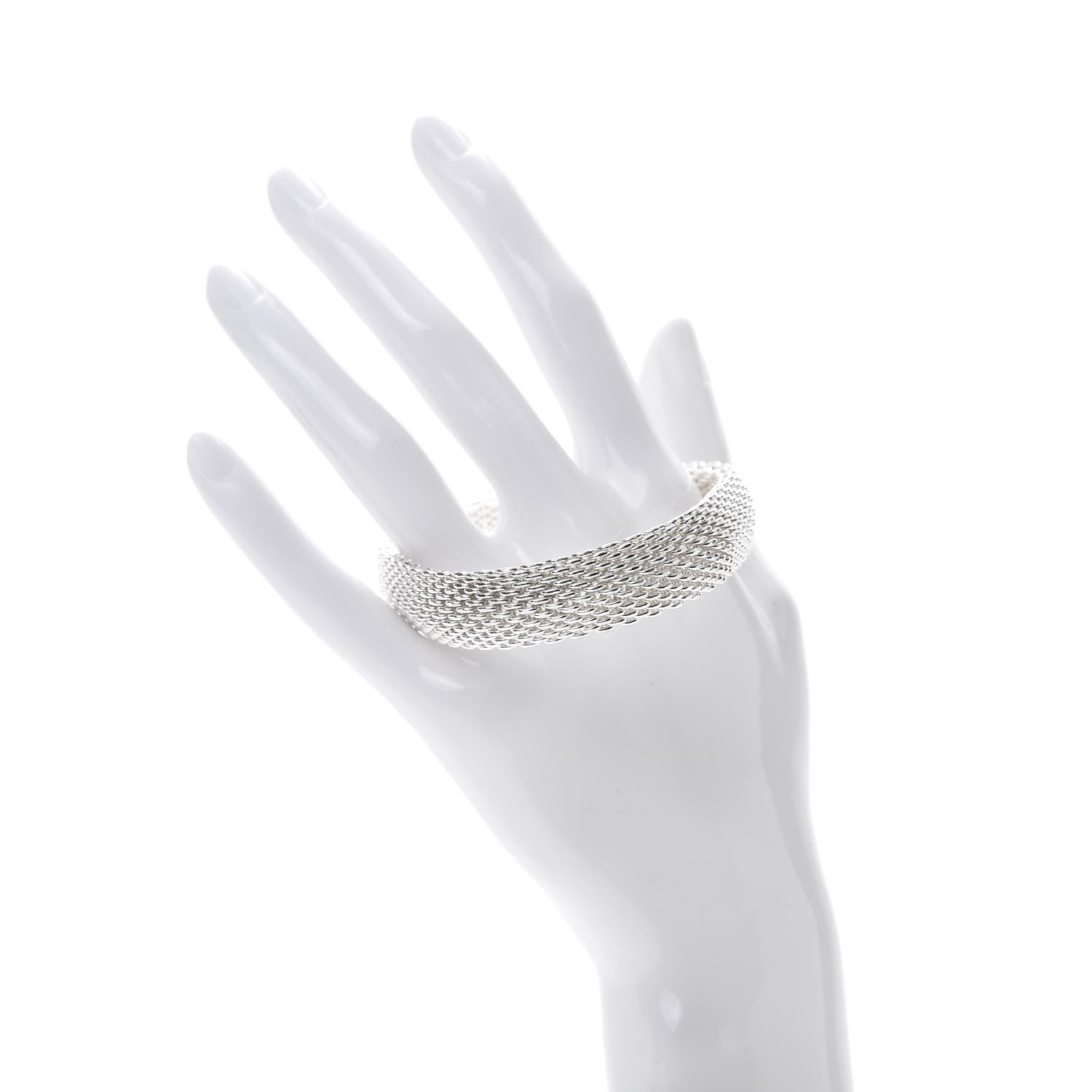 Tiffany Sterling Silver Somerset Mesh Bracelet 2 of 4