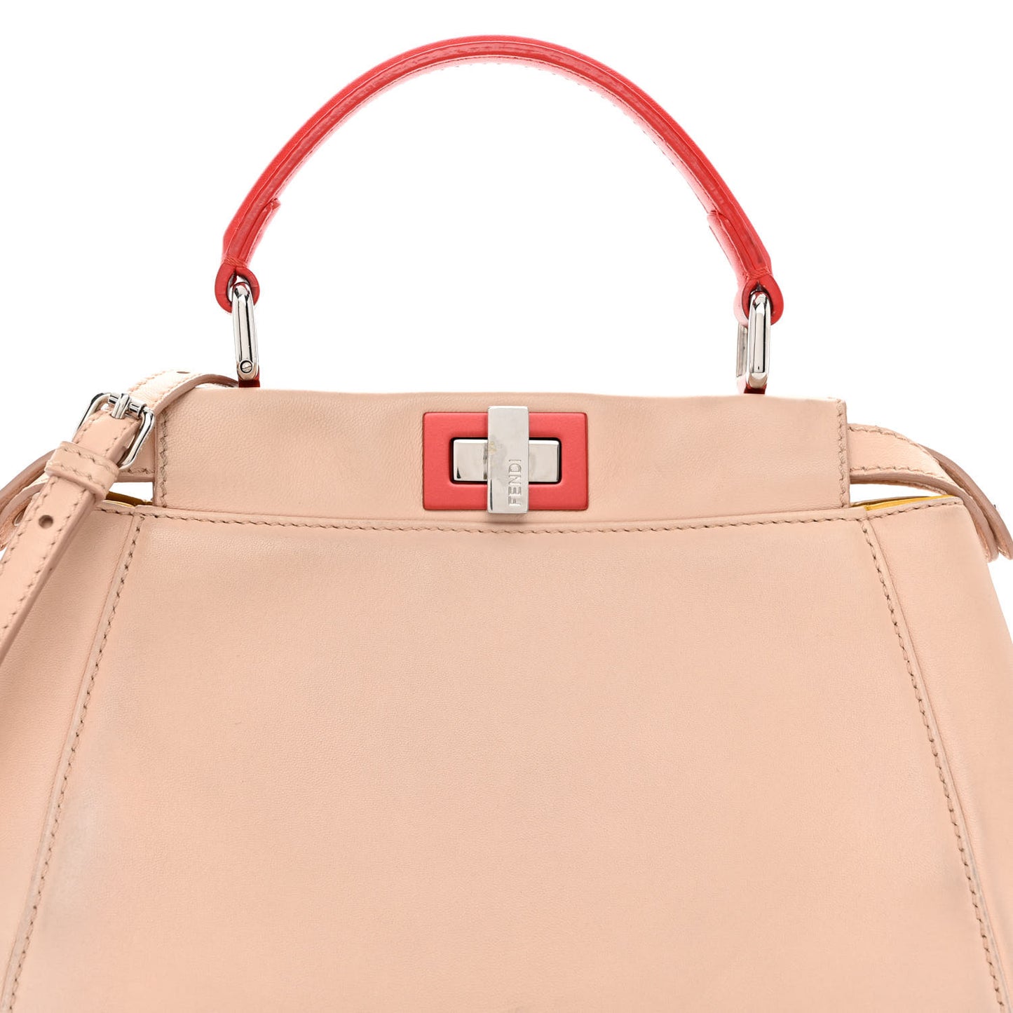Nappa Colorblock Mini Peekaboo Iconic Satchel Plaster Sunflower Papavero