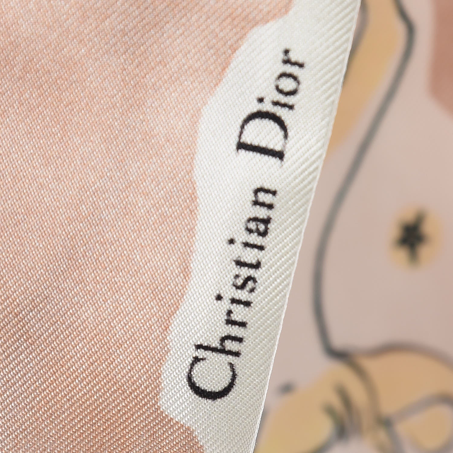 Christian Dior Silk Mitzah ABCDIOR "M" Scarf Pink 4 of 6