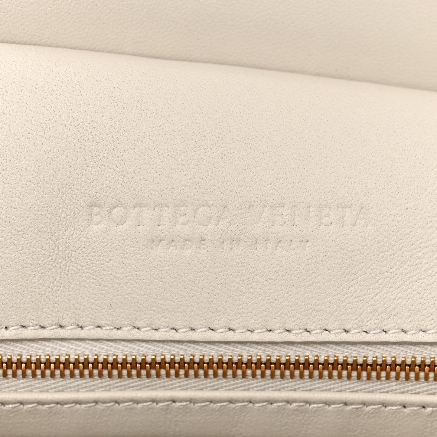 Nappa Intrecciato Strap Shoulder Bag White