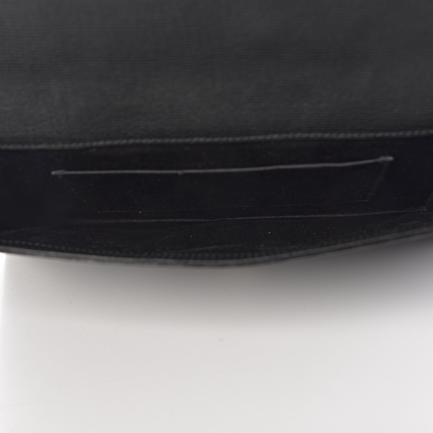 Saint Laurent Textured Calfskin Y Ligne Clutch Black 5 of 7