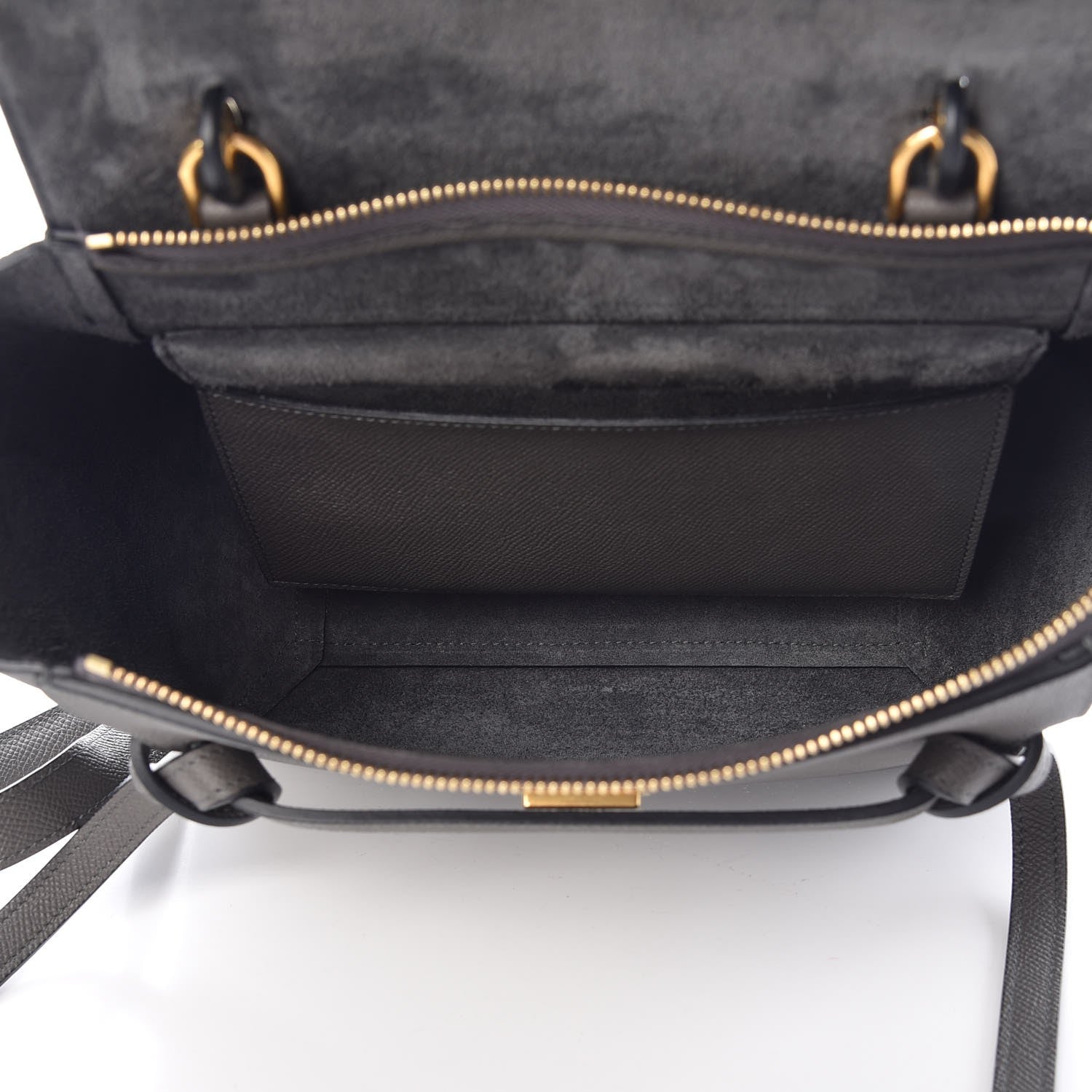Celine Grained Calfskin Micro Belt Bag Grey 6 of 8