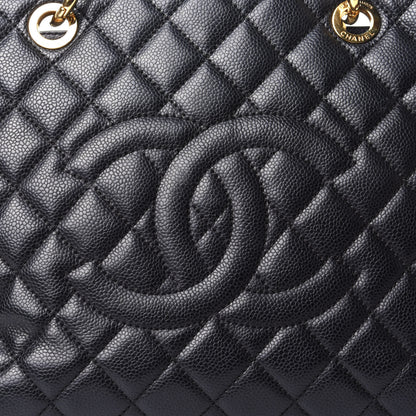 Chanel Caviar Quilted Grand Shopping Tote GST Black 8 of 10