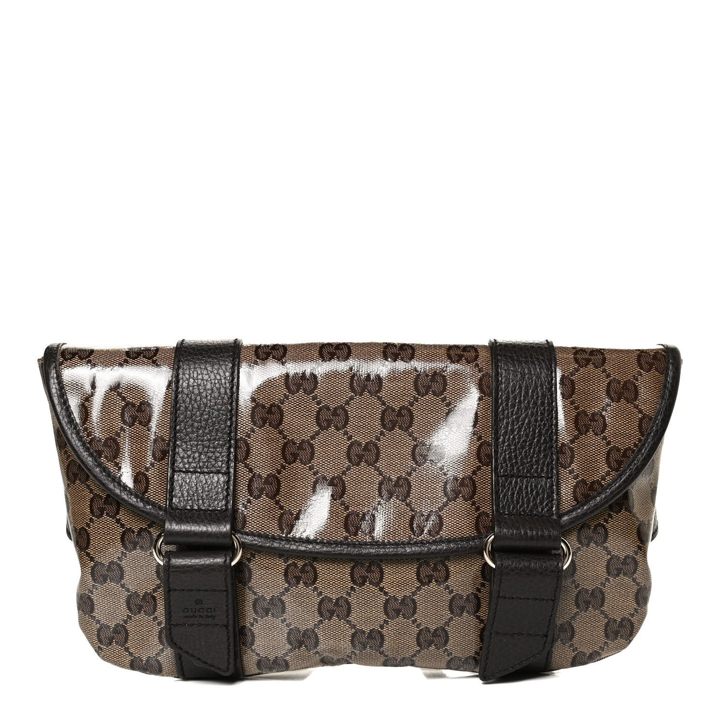 Crystal Monogram Waist Belt Bag Brown