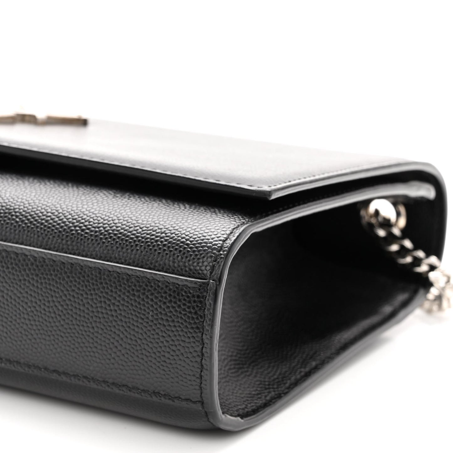 Grain De Poudre Medium Classic Monogram Kate Satchel Black