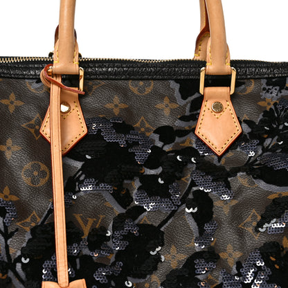 Louis Vuitton Monogram Fleur De Jais Sequins Speedy 30 7 of 11