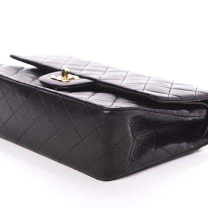 Chanel Lambskin Quilted Medium Double Flap Black 7 of 10