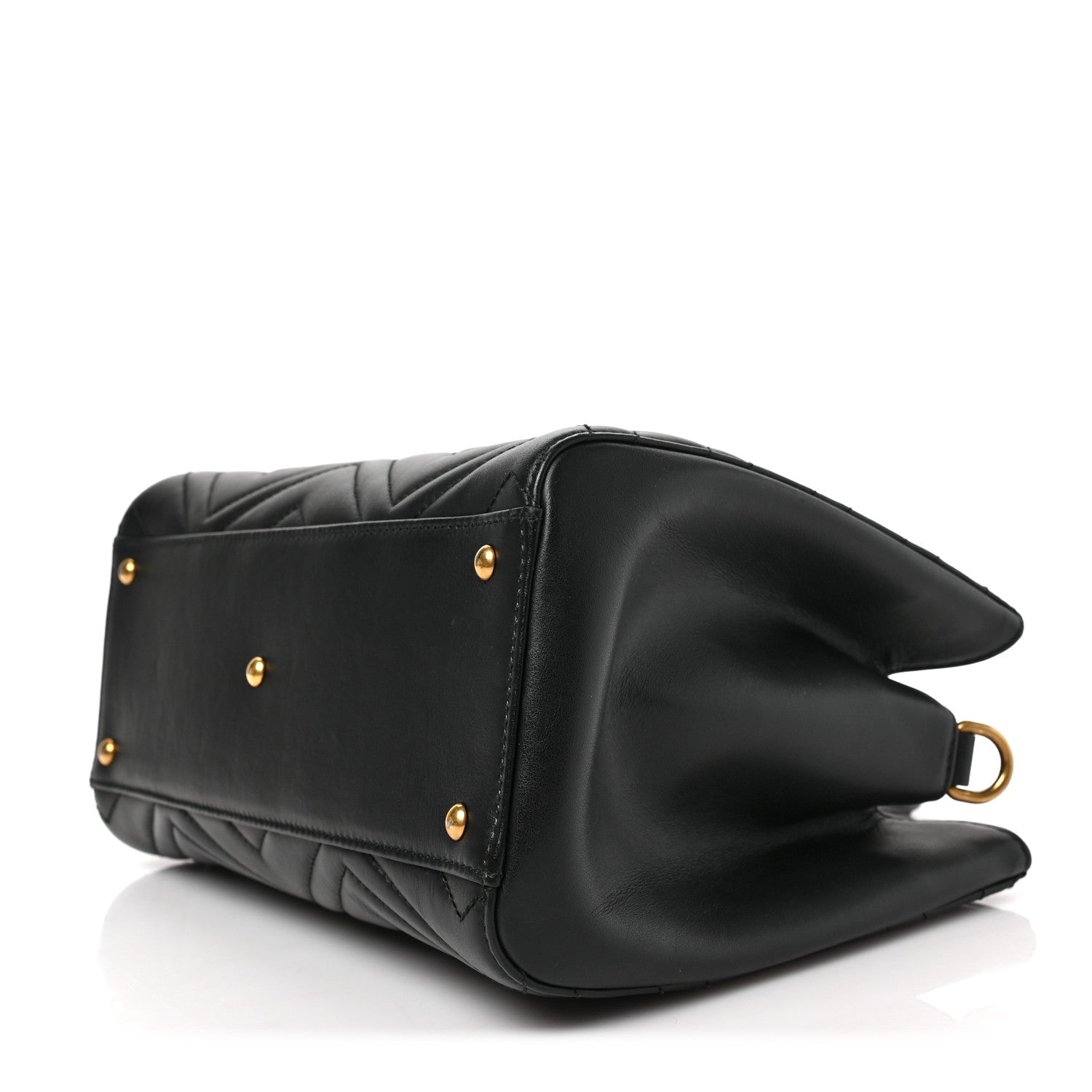 Gucci Calfskin Matelasse Small GG Marmont Tote Black 17 of 17