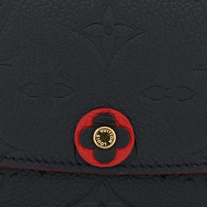 Louis Vuitton Empreinte Bloom Flower Emilie Wallet Marine Rouge 9 of 9