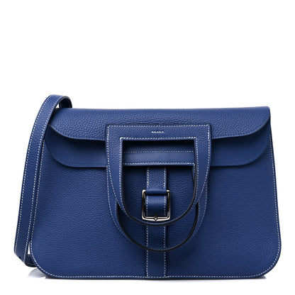 Hermes Taurillon Clemence Halzan 31 Bleu Brighton 1 of 9