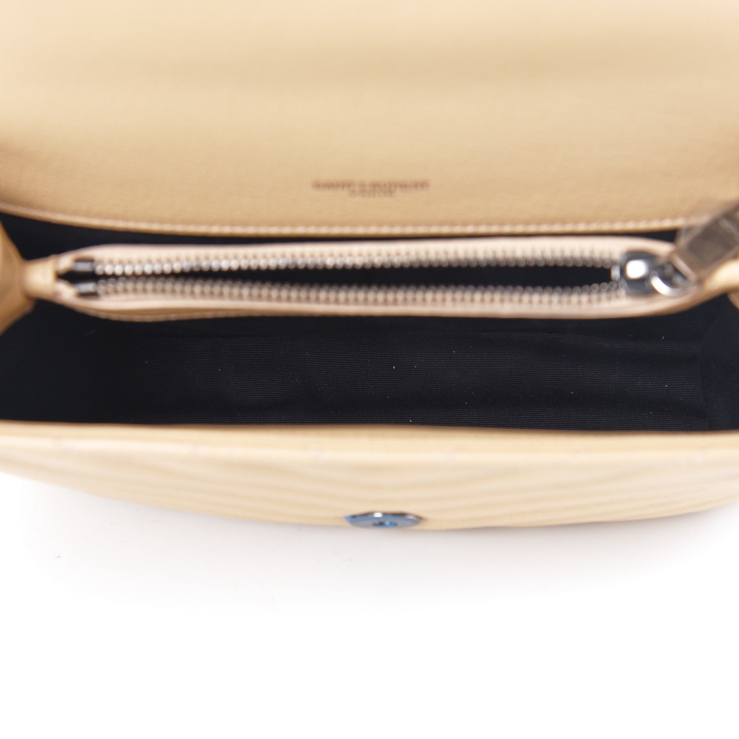 Saint Laurent Sheepskin Matelasse Medium College Monogram Bag Beige 10 of 10