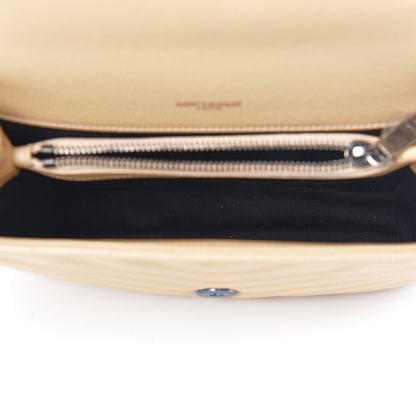 Saint Laurent Sheepskin Matelasse Medium College Monogram Bag Beige 10 of 10