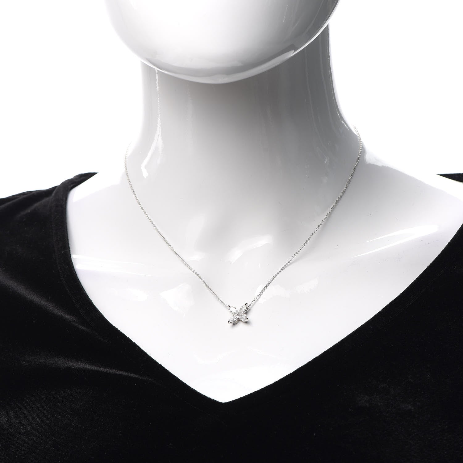 Tiffany Platinum Diamond Large Victoria Necklace 2 of 6