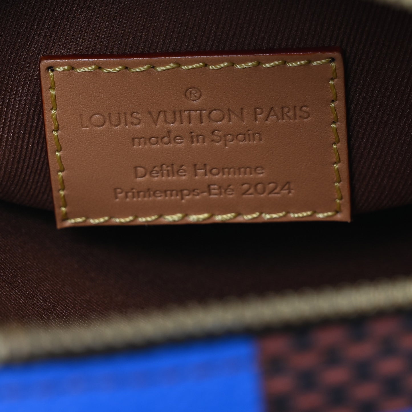 Damier Pop Chess Messenger Blue