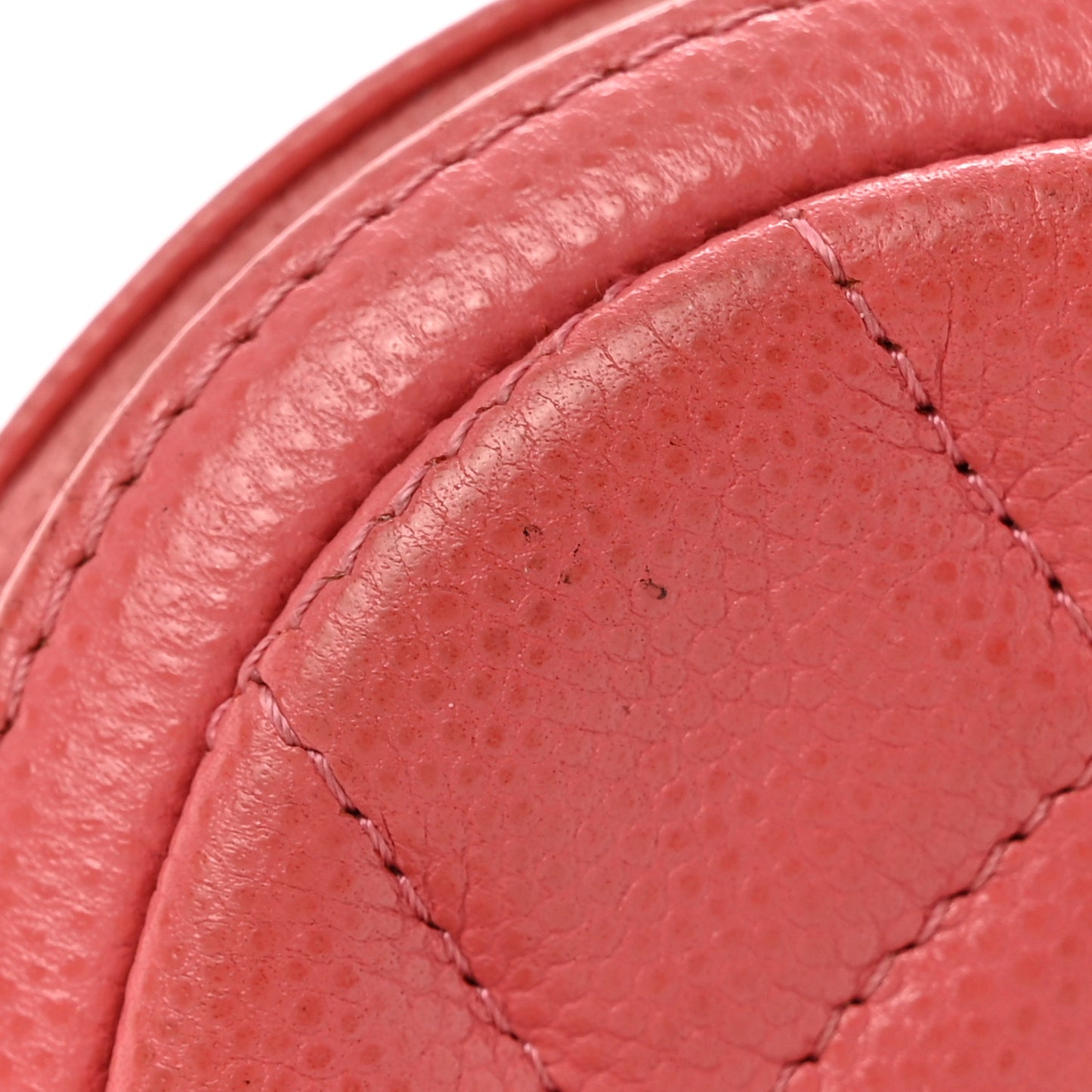 Caviar Quilted Zip Around Classic Coin Purse Pink